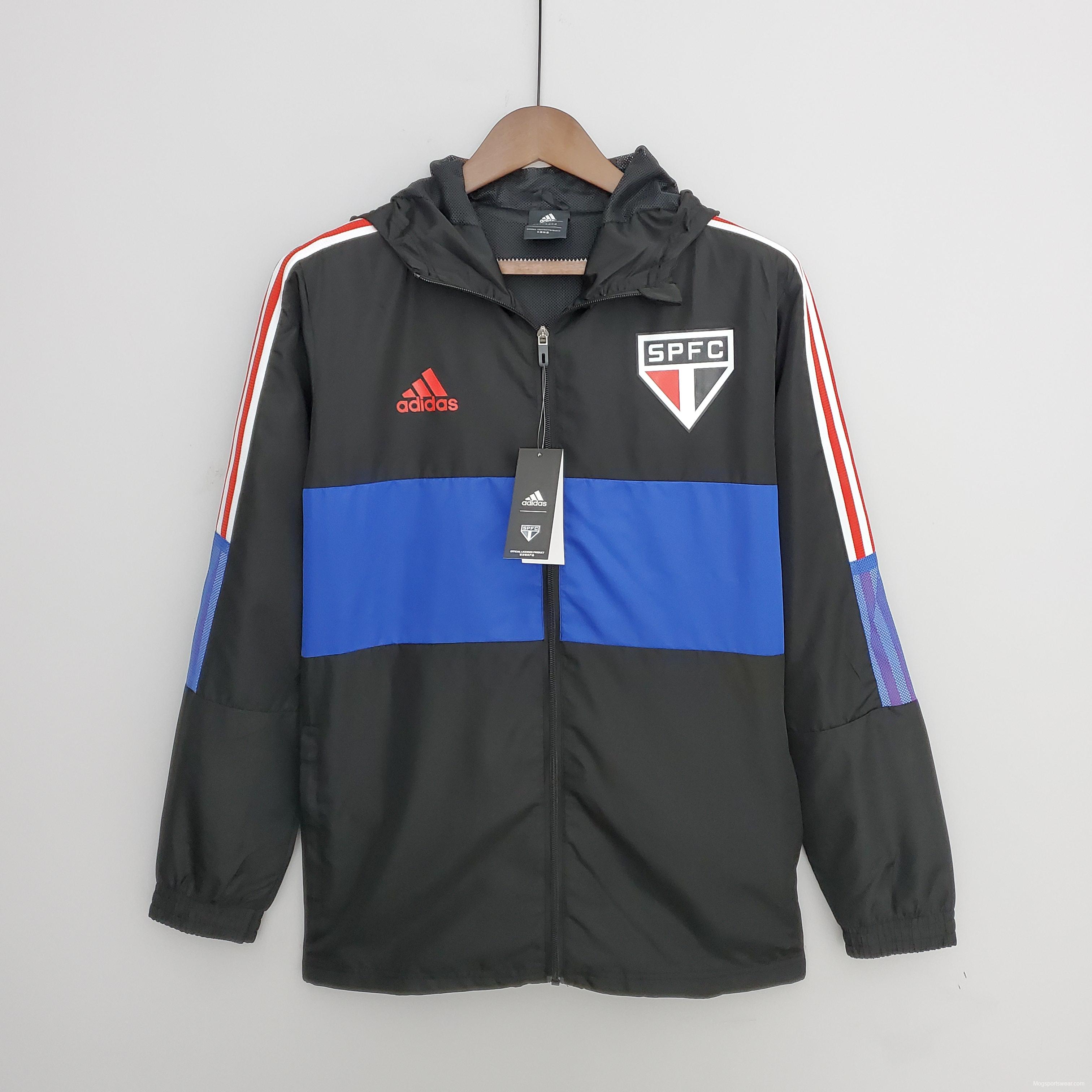 2022 Sao Paulo Windbreaker Black Blue