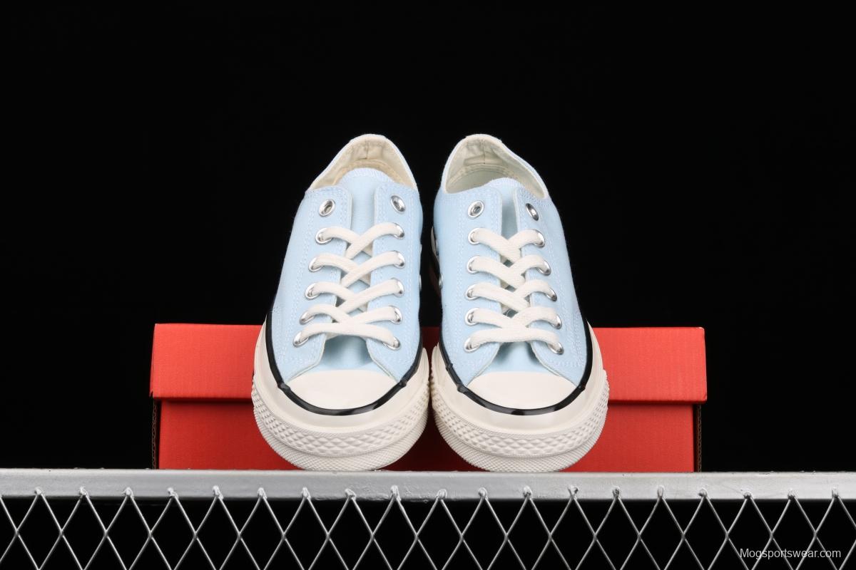 Converse Chuck 70s summer new color water blue new color matching low upper casual board shoes 570789C