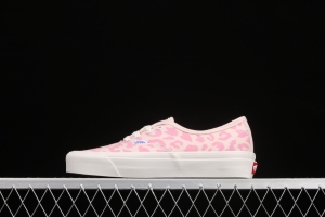 Vans Vault OG Authentic Lx high-end regional pink leopard pattern vulcanized canvas low-top casual board shoes VN0A38ENVL2