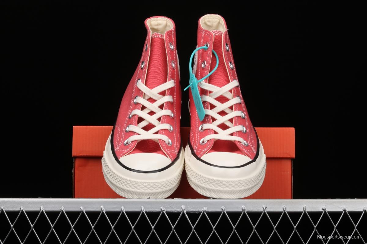 Converse 70s spring new color environmental protection watermelon red high top leisure board shoes 170790C