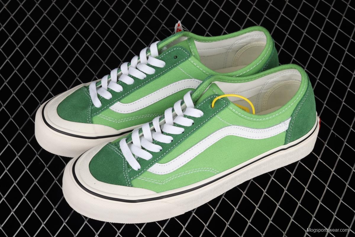 Vans Style 36 avocado green matching low-top sports shoes VN0A4UWI4SY