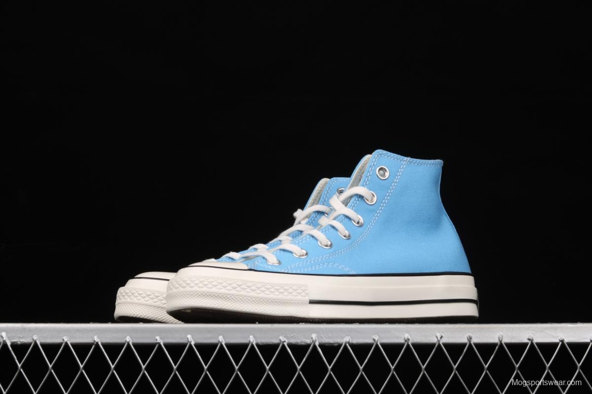 Converse Chuck 70s new spring color lake water blue matching high-top casual board shoes 171566C