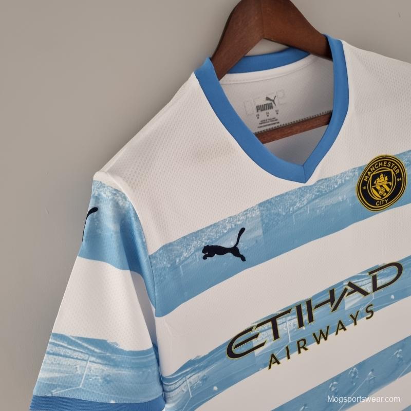 22/23 Manchester City Commemorative White Blue