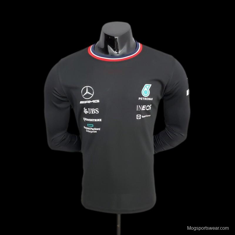 F1 Formula One 2022 Mercedes Long Sleeve Black 