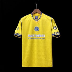 Retro 2008 West Ham Iron Maiden Yellow Jersey