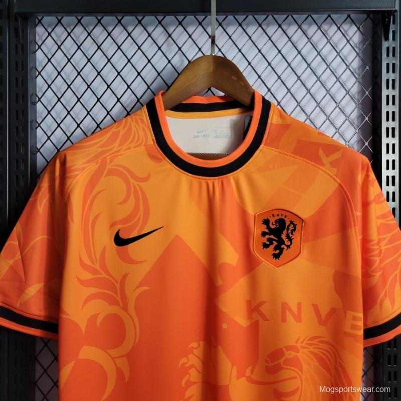 2022 Netherlands Training Orange Jersey