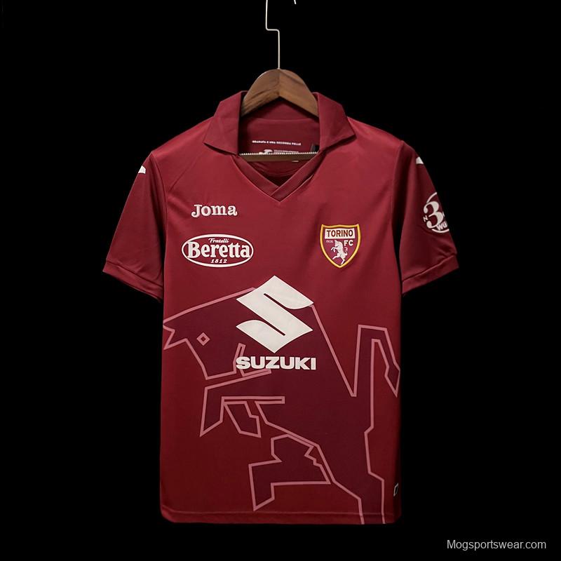 22/23 Torino Home Soccer Jersey