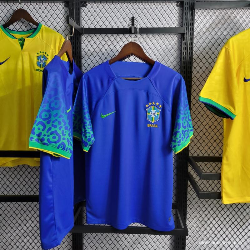 2022 Brazil Away Soccer Jersey