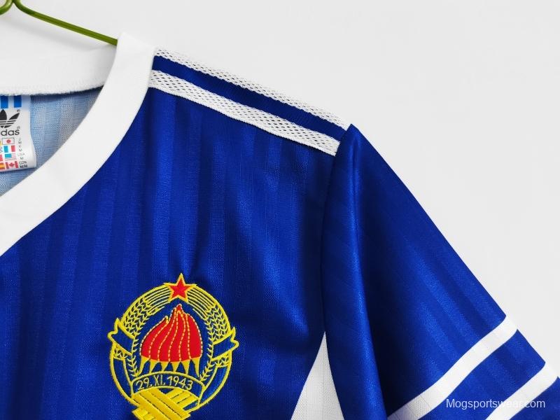 Retro 1990 Yugoslavia Home Soccer Jersey