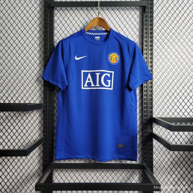 Retro 08/09 Manchester United Third Blue Jersey