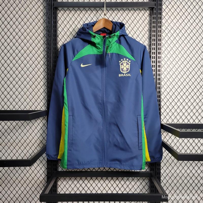 2023 Brazil Royal Blue Windbreaker