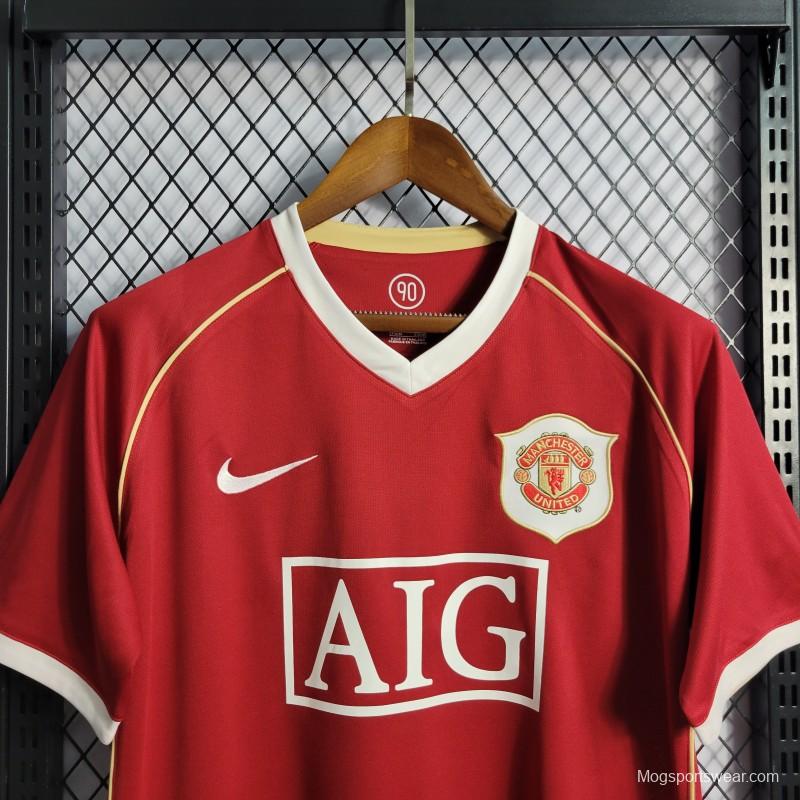 Retro 06/07 Manchester United Home Jersey