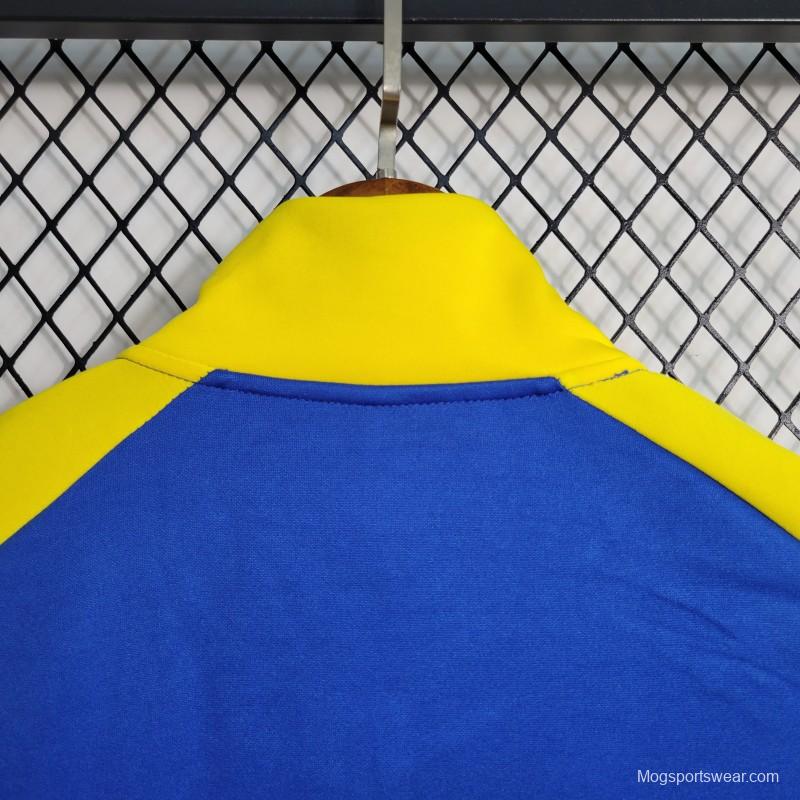 23-24 Al-Nassr FC Blue Full Zipper Jacket