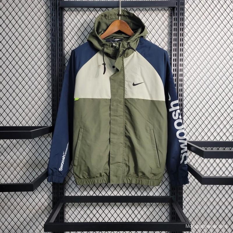 2023 Nike Green Grey Windbreaker