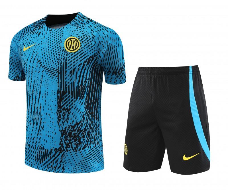 23-24 Inter Milan Blue Short Sleeve+Shorts