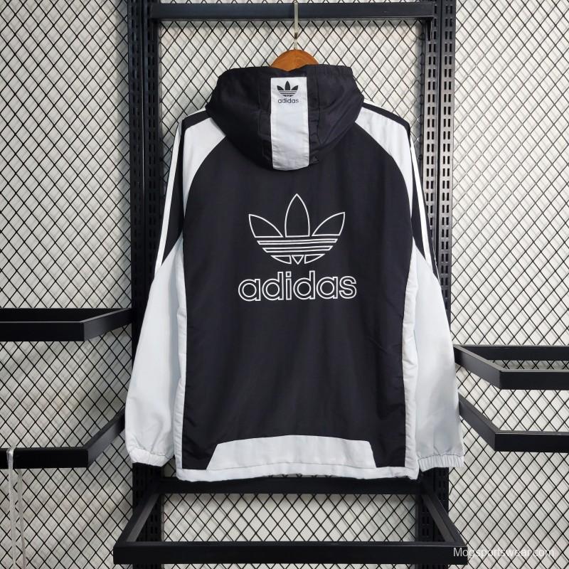 2023 Adidas Originals Black Windbreaker