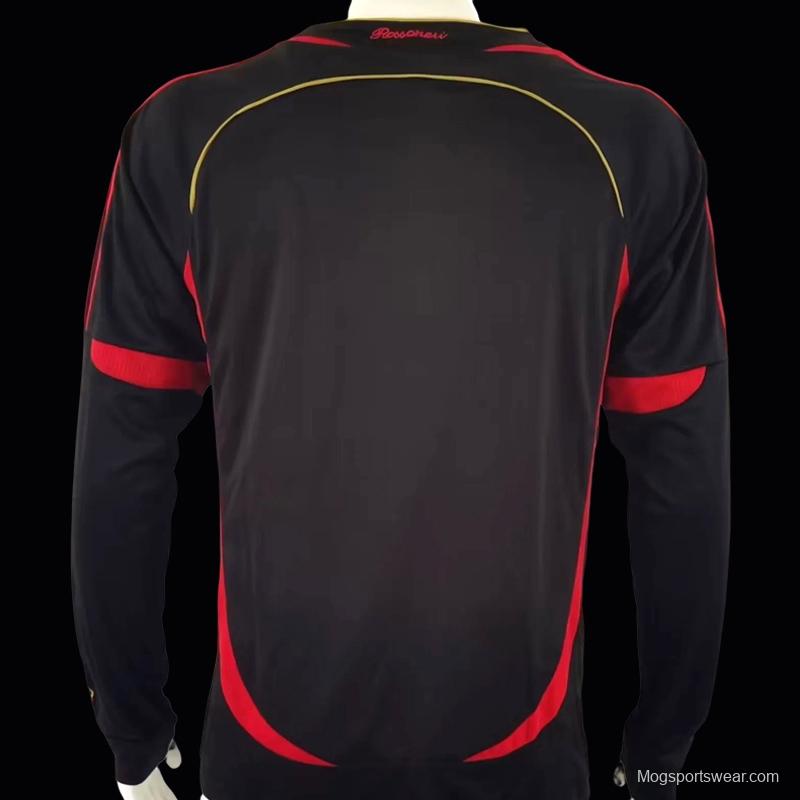 Retro 06/07 AC Milan Third Black Long Sleeve Jersey