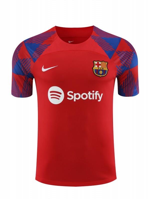 23-24  Barcelona Red Short Sleeve Jersey+Shorts