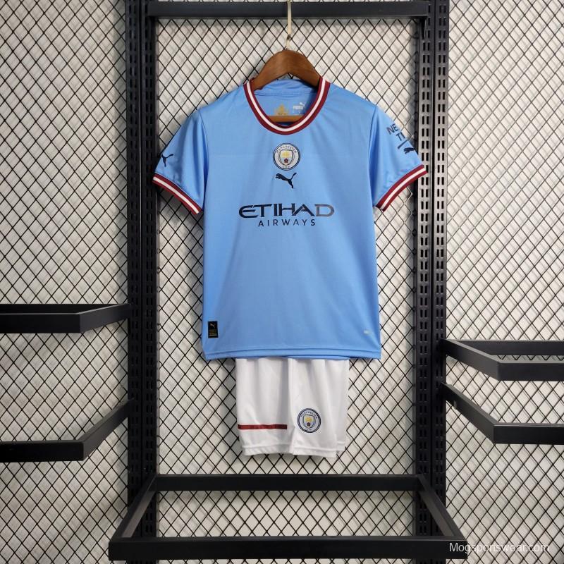 22-23 Kids Manchester City Home Jersey