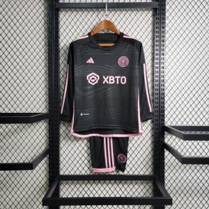 23/24 Kids Inter Miami Away Black Long Sleeve Jersey