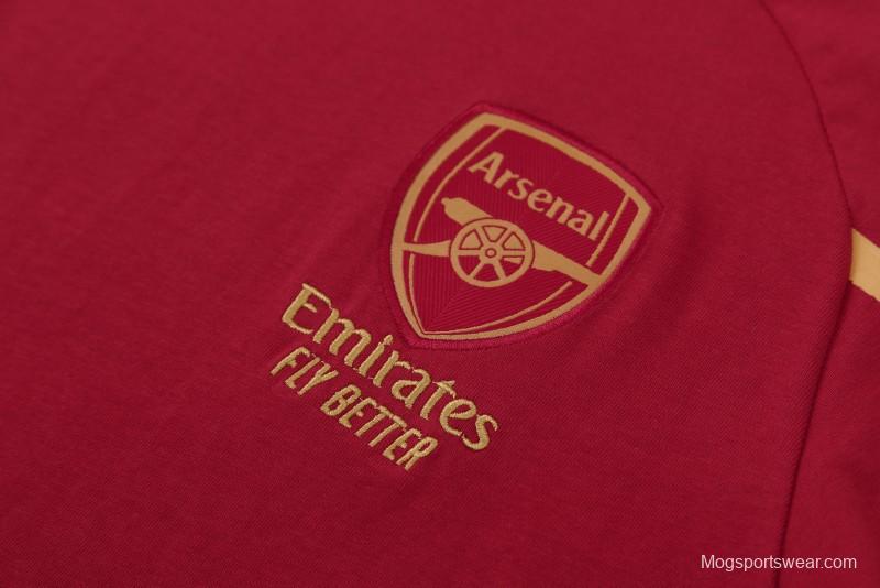 23/24 Arsenal Red Cotton Short Sleeve Jersey+Shorts