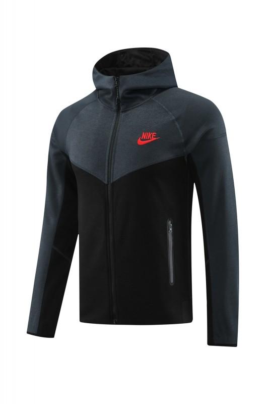 2024 Nike Grey/Black Full Zipper Jacket +Long Pants