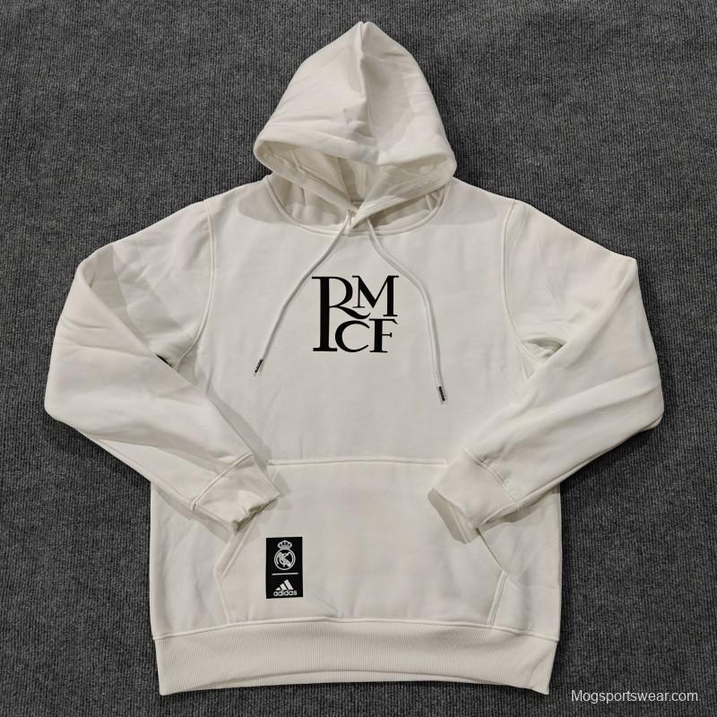 24/25 Real Madrid RMCF Beige/Grey/White/Navy/Black Hoodie