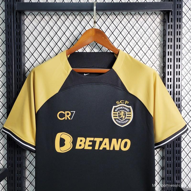 23-24 Sporting Lisbon Third Black Cristiano Ronaldo Jersey