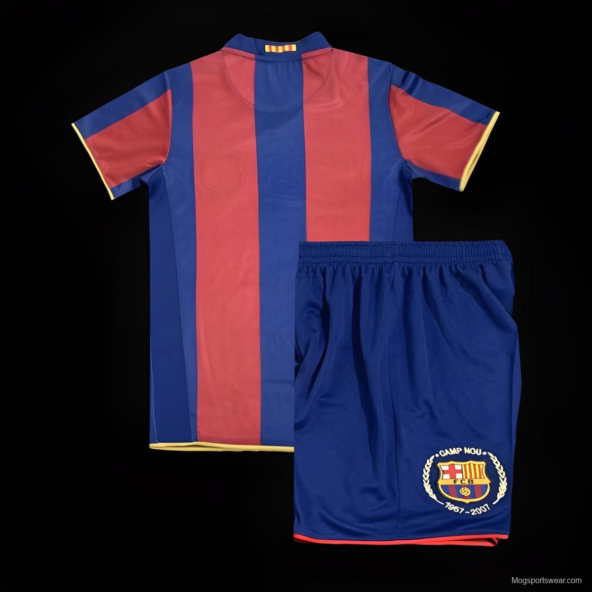 Retro Kids 07/08 Barcelona Home Jersey