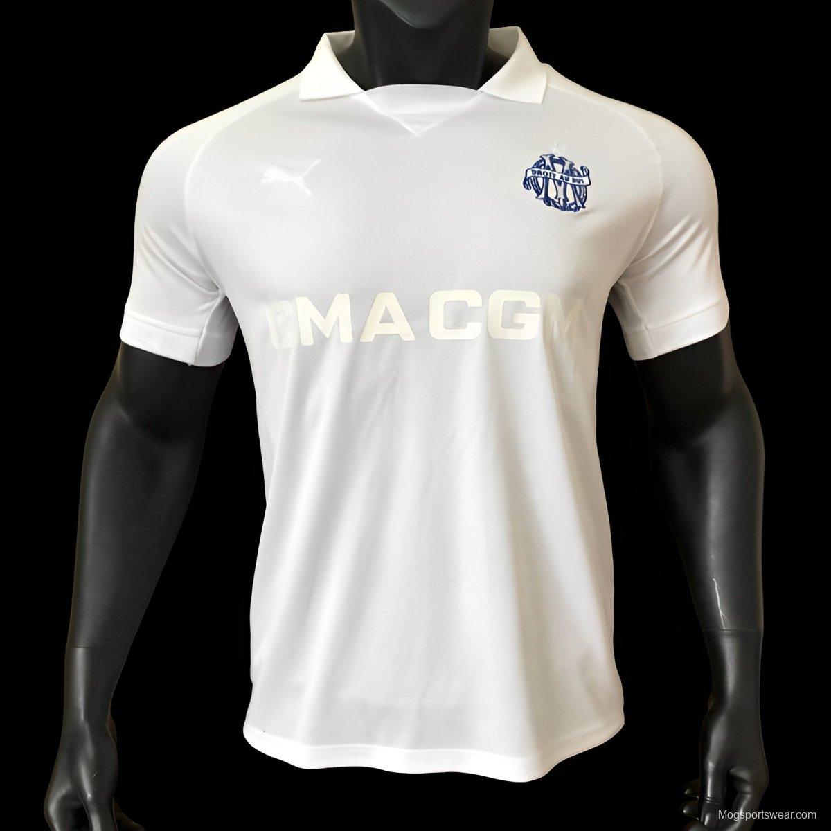 Player Version 24/25 Olympique Marseille 125th Anniversary White Jersey