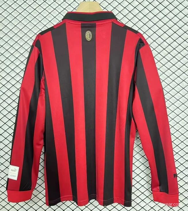 Limited Version 24/25 AC Milan Home 125Th Anniversary Long Sleeve Jersey